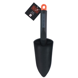 Black+Decker planteskovl 30,5 cm til have - sort/orange