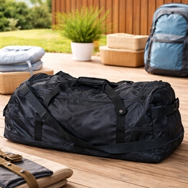 ProWorld Rejsetaske 110L med 3 Hjul, Praktisk og Foldbar, Sort