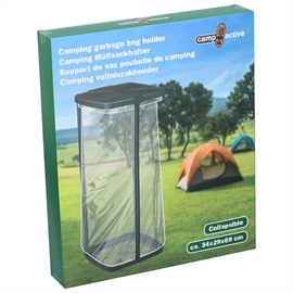 Camp Active foldbart affaldsstativ 34 x 29 x 69 cm, sort
