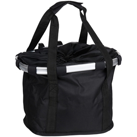 Dunlop foldbar cykelkurv 22 liter til cykel, sort