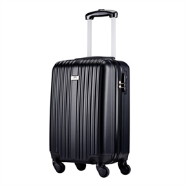Slazenger hardcase kuffert 35L med 4 hjul (håndbagage), sort