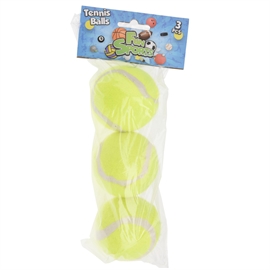 Tennisbolde 3 stk. klassiske bolde til spil og træning, gul