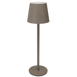 Trådløs bordlampe med touch og dæmper, H: 36 cm, lys brun