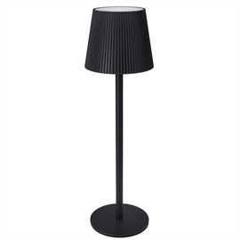 Trådløs bordlampe med touch og dæmper, H: 36 cm, sort