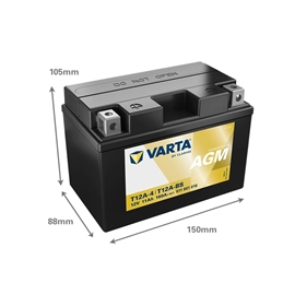 Varta 511 901 014 12 V 11Ah (+pol venstre) MC-batteri